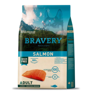 BRAVERY DOG SALMON ADULTO MEDIUM/LARGE 4KG
