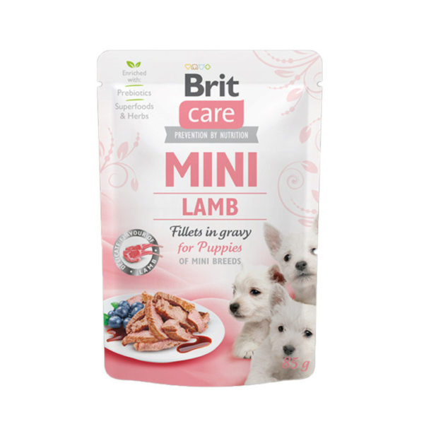Brit Care Mini Fillet Lamb In Gravy Puppy 85 gr
