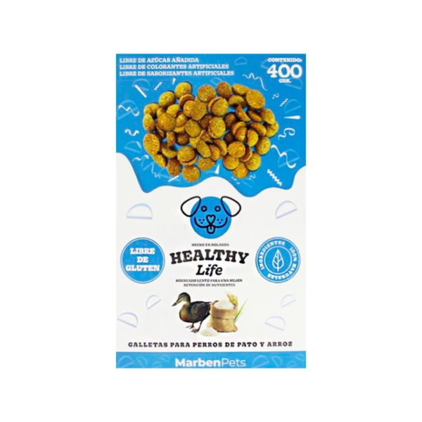 Galletas Healthy Life Pato Y Arroz  400grs