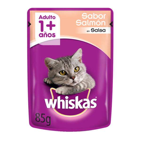 WHISKAS sobrecito para gatos salmon en salsa