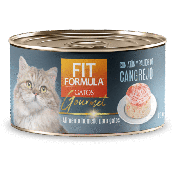 FIT LATA GOURMET GATOS CANGREJO PALITOS 80GR
