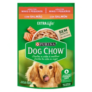 SACHET DOG CHOW ADULT MINIS Y PEQUEÑOS SALMON 100GR