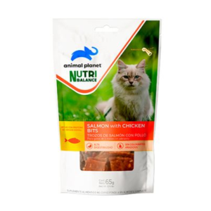 ANIMAL PLANET GATO TROZOS DEL SALMON CON POLLO 100GR