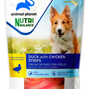 ANIMAL PLANET PERRO TIRITAS DE PATO CON POLLO 100GR