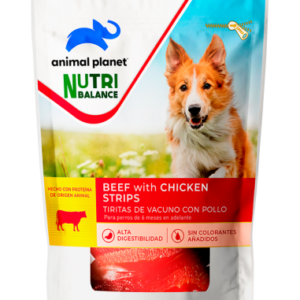 ANIMAL PLANET PERRO TIRITAS DE VACUNO CON POLLO 100GR