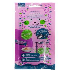 CATS SNACK TUBITOS CANGREJO 4UND