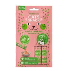 CATS SNACK TUBITOS CONEJO 4UND